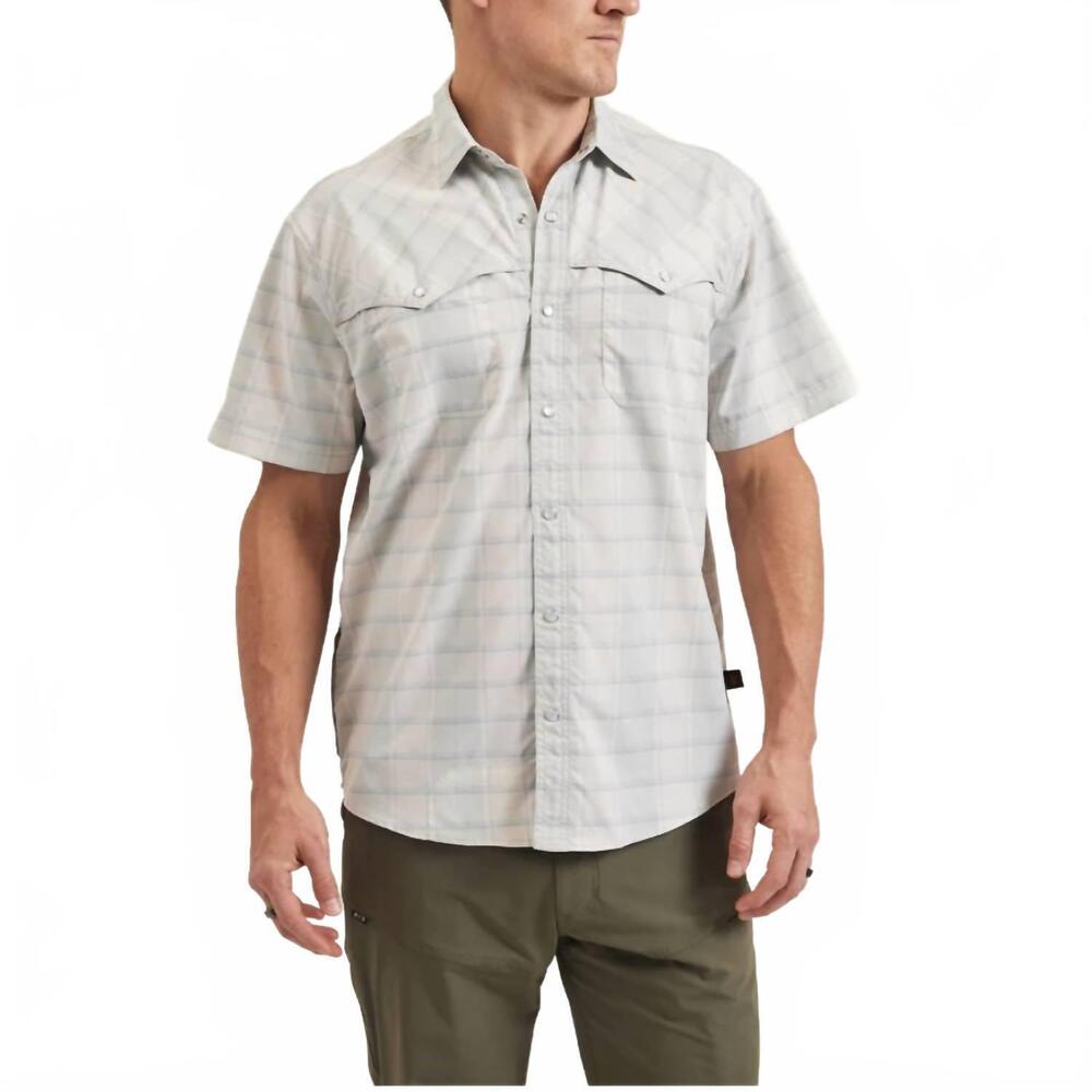 NEW HOWLER BROTHERS open country tech short sleeve in braden plaid